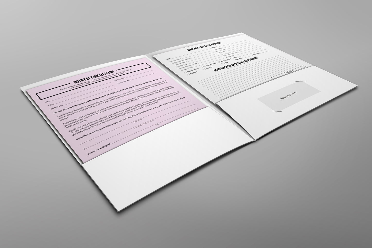 Presentation Folder Construction (Pack of 5)