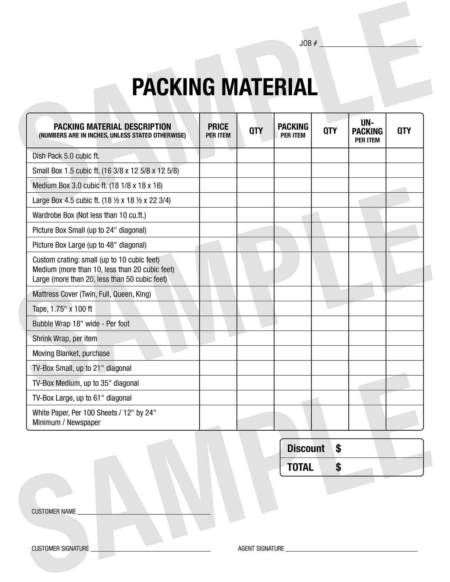 PDF Moving - Packing Material