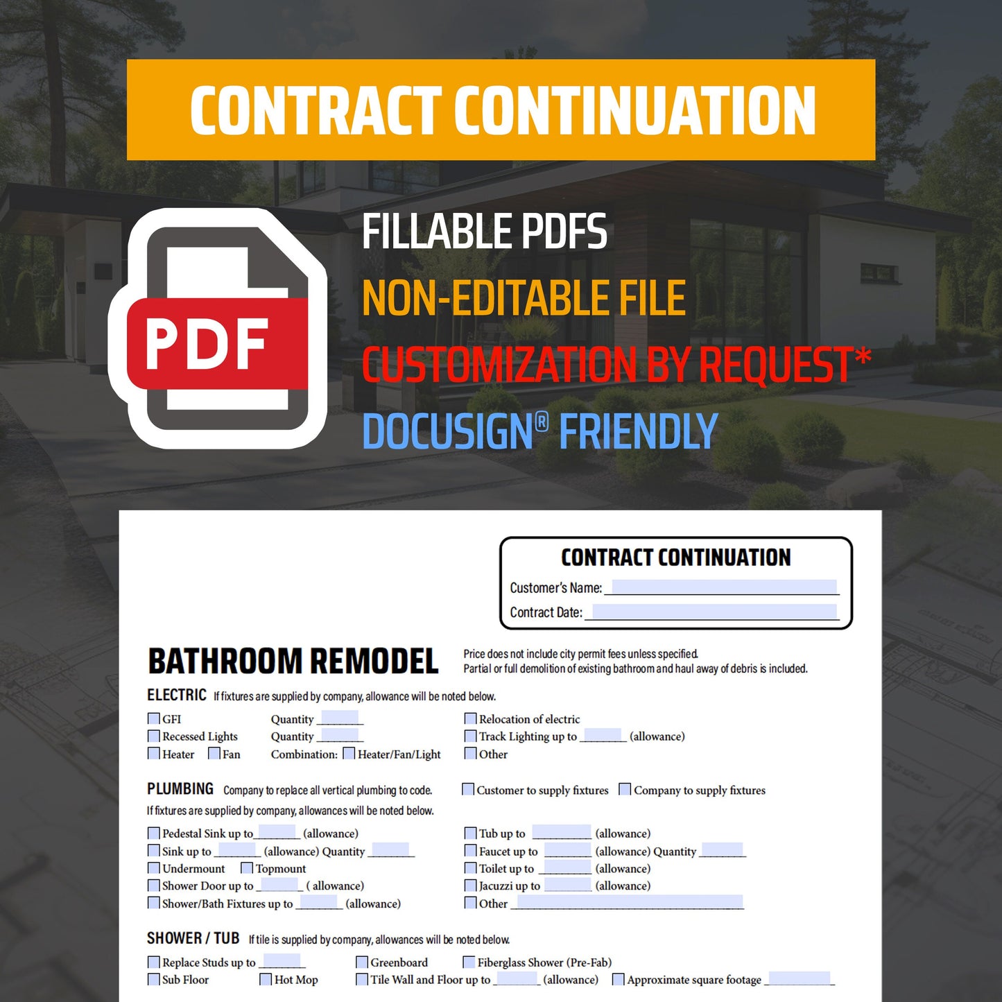 PDF 18 Addendums Forms for Construction