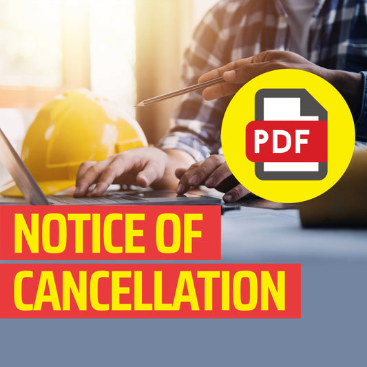 PDF Notice of Cancellation