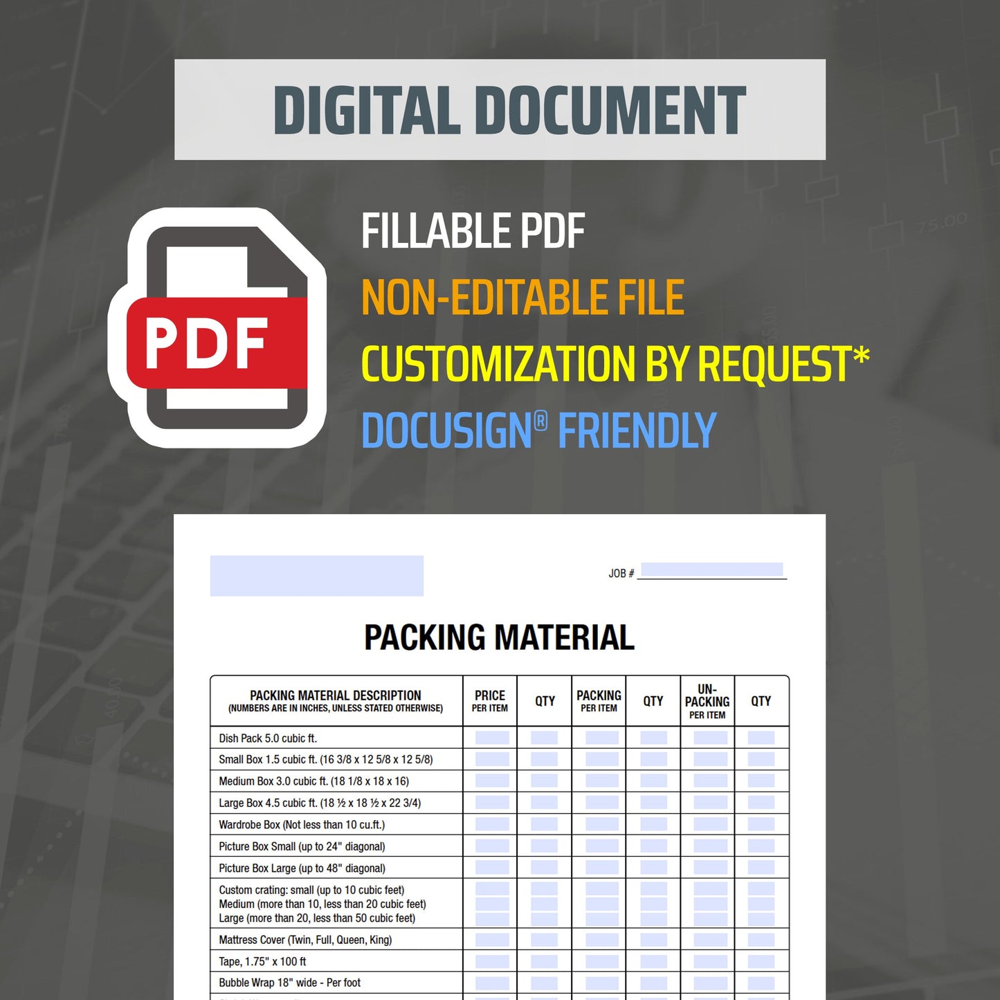 PDF Moving - Packing Material