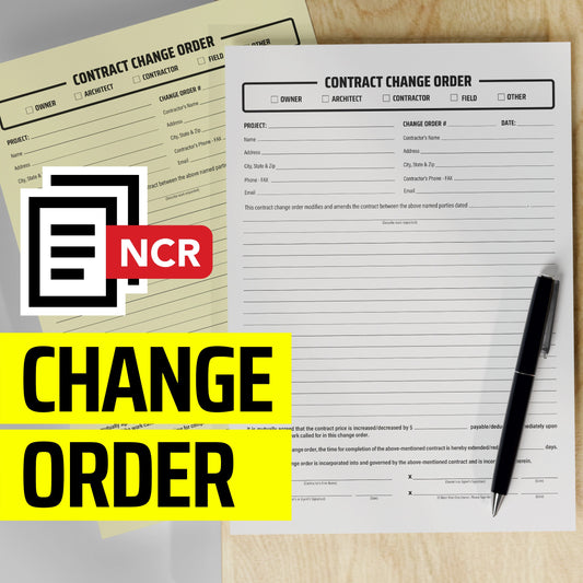 Change Order - NCR Form (Pack of 10)