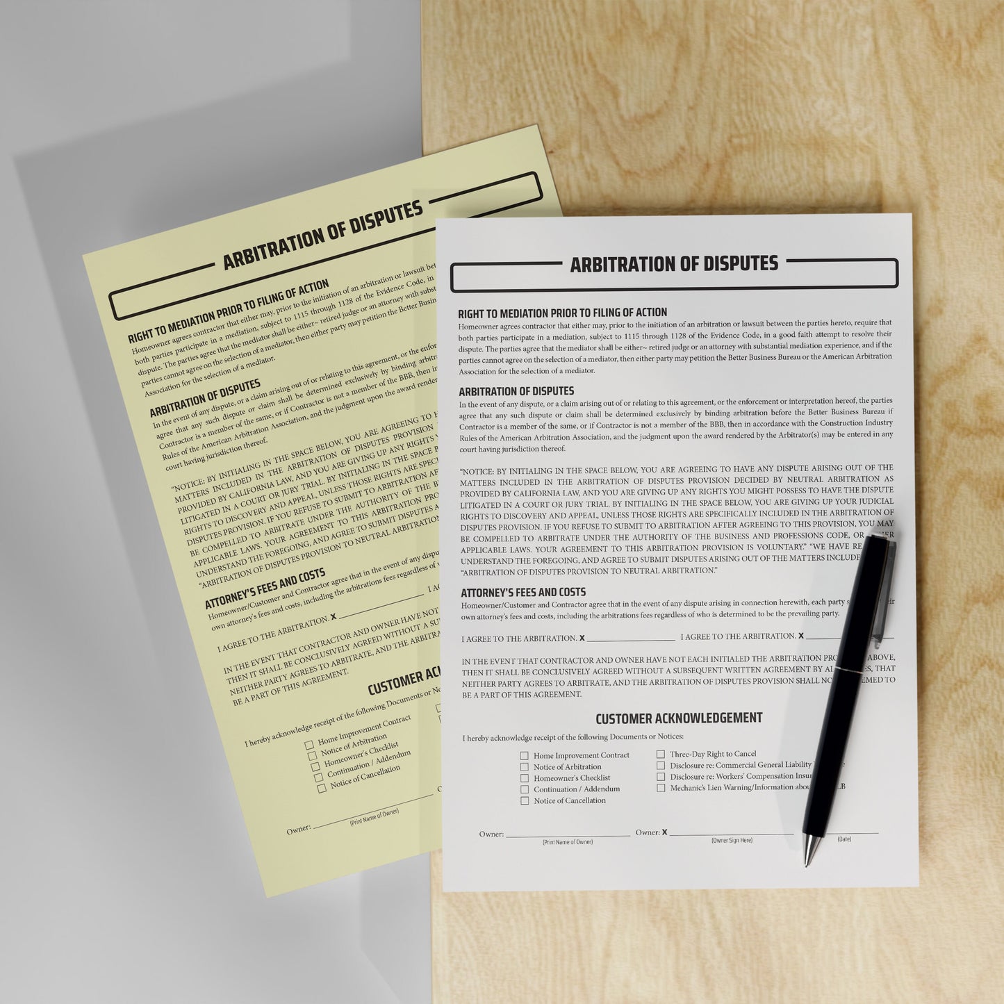 Arbitration of Disputes - NCR Form (Pack of 10)