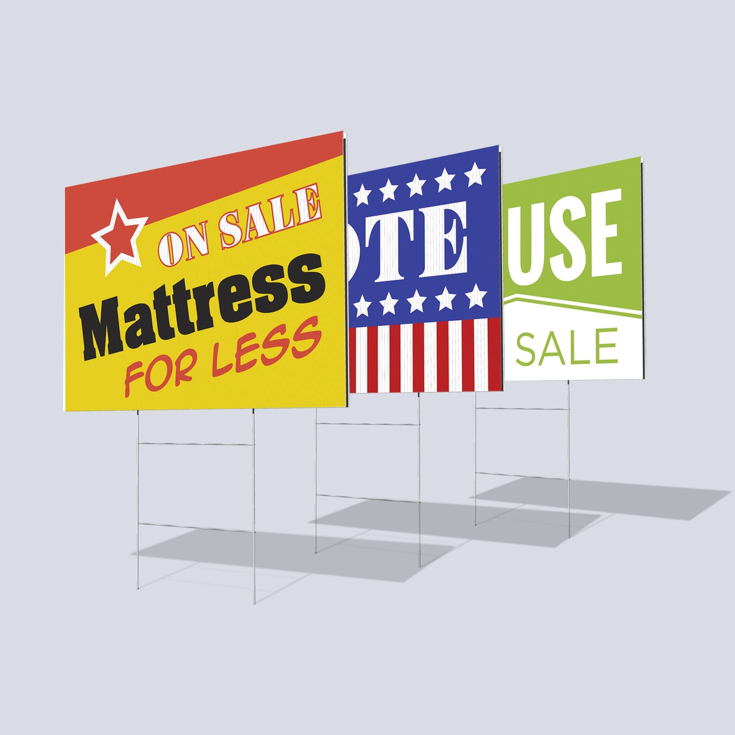 Coroplast 3x2 ft Sign (Pack of 3) Double-Sided Printing