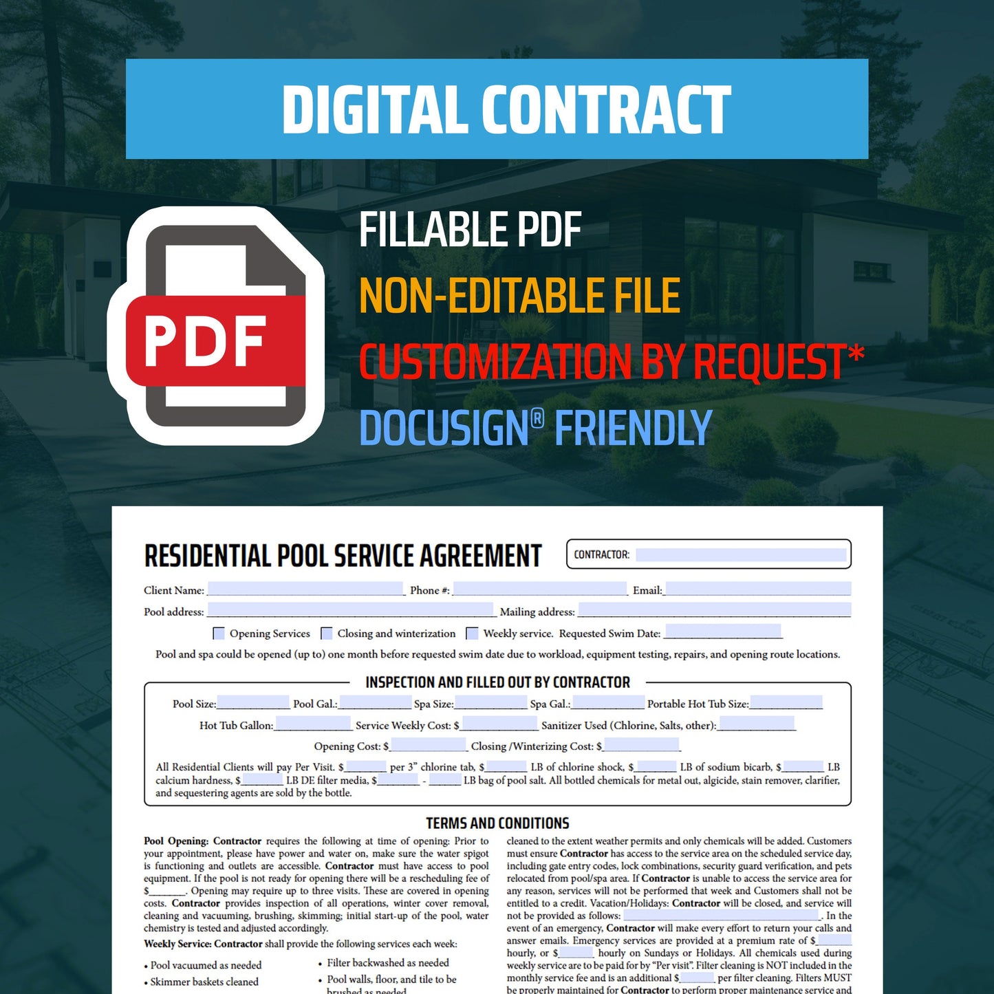 PDF Pool Service Agreement - Residential & Commercial